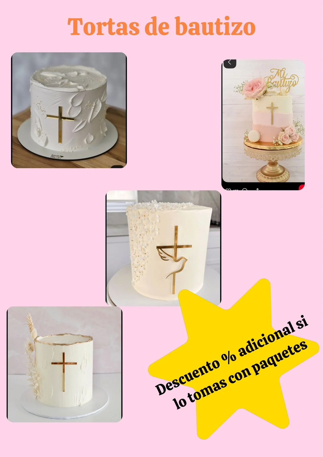 Tortas de Bautizo