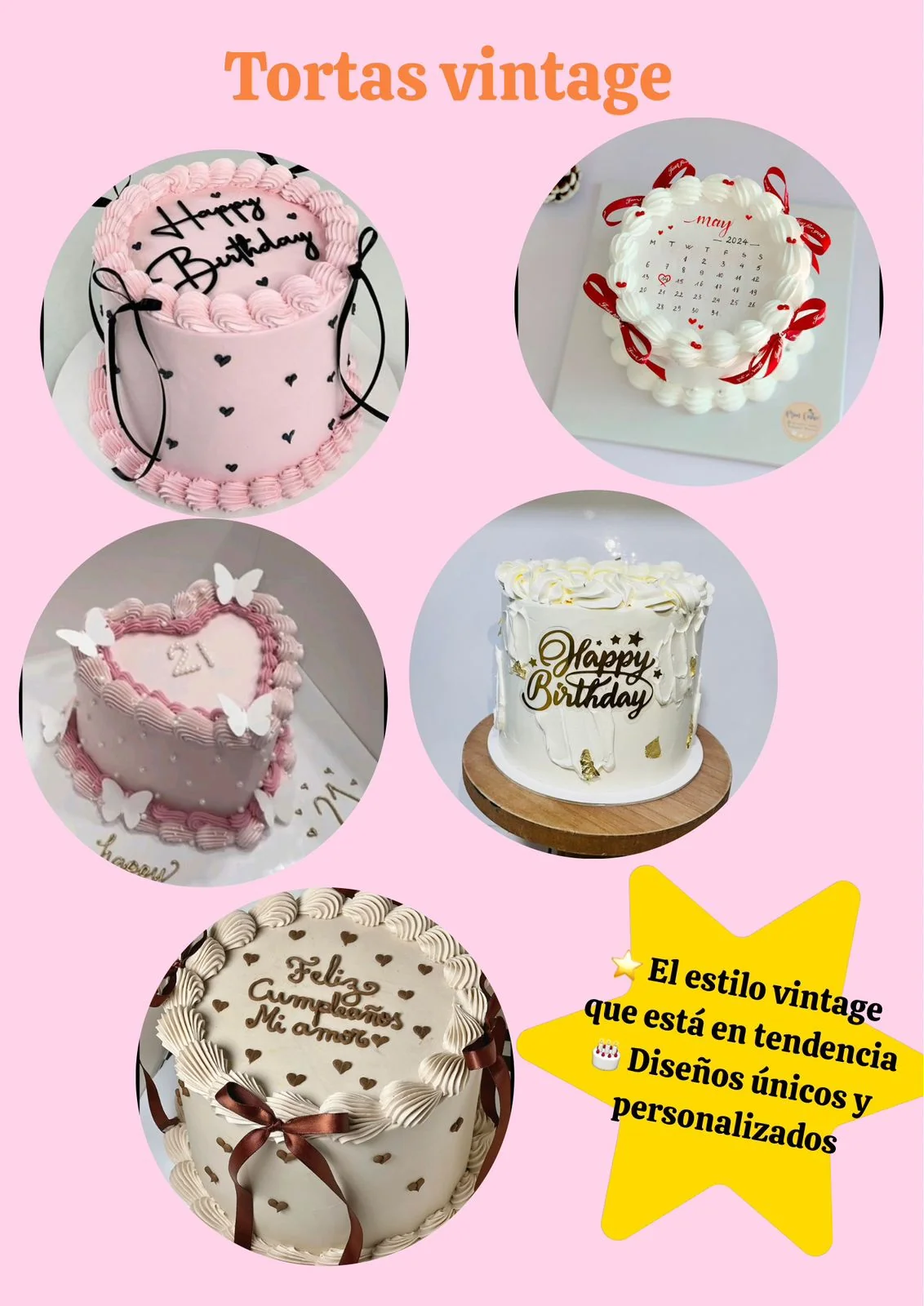 Tortas Vintage