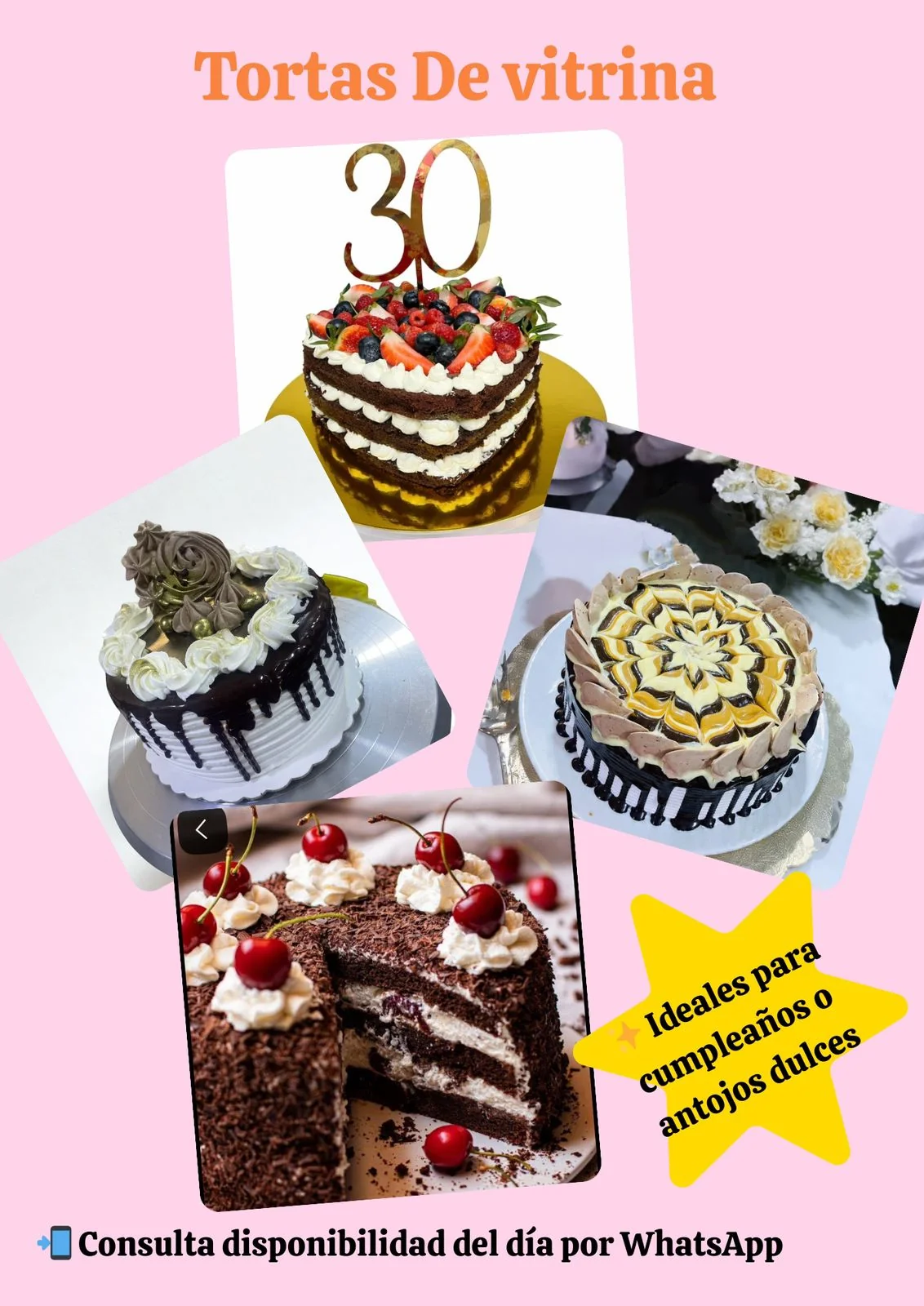 Tortas de Vitrina